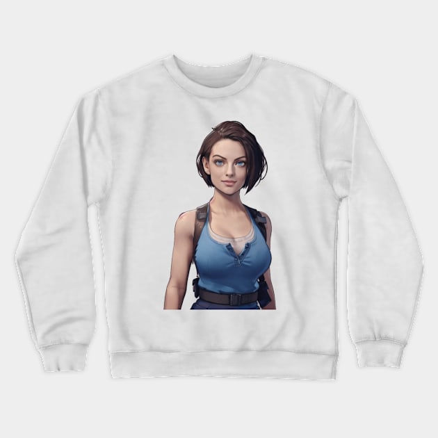 Jill Valentine Crewneck Sweatshirt by mindworldz